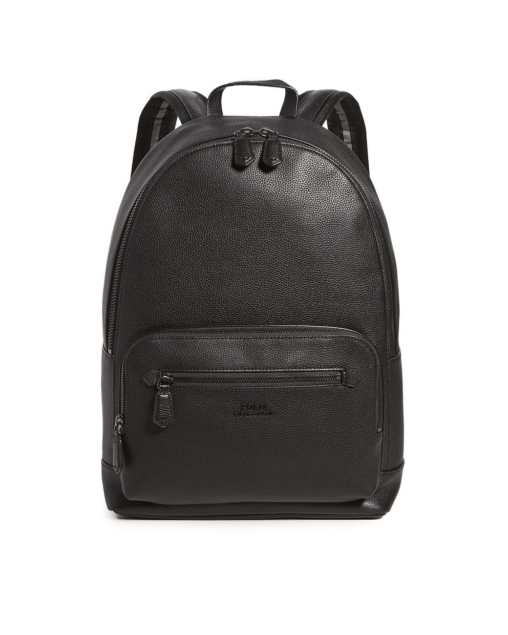 Polo Ralph Lauren Pebbled Leather Backpack in Black for Men Save 58