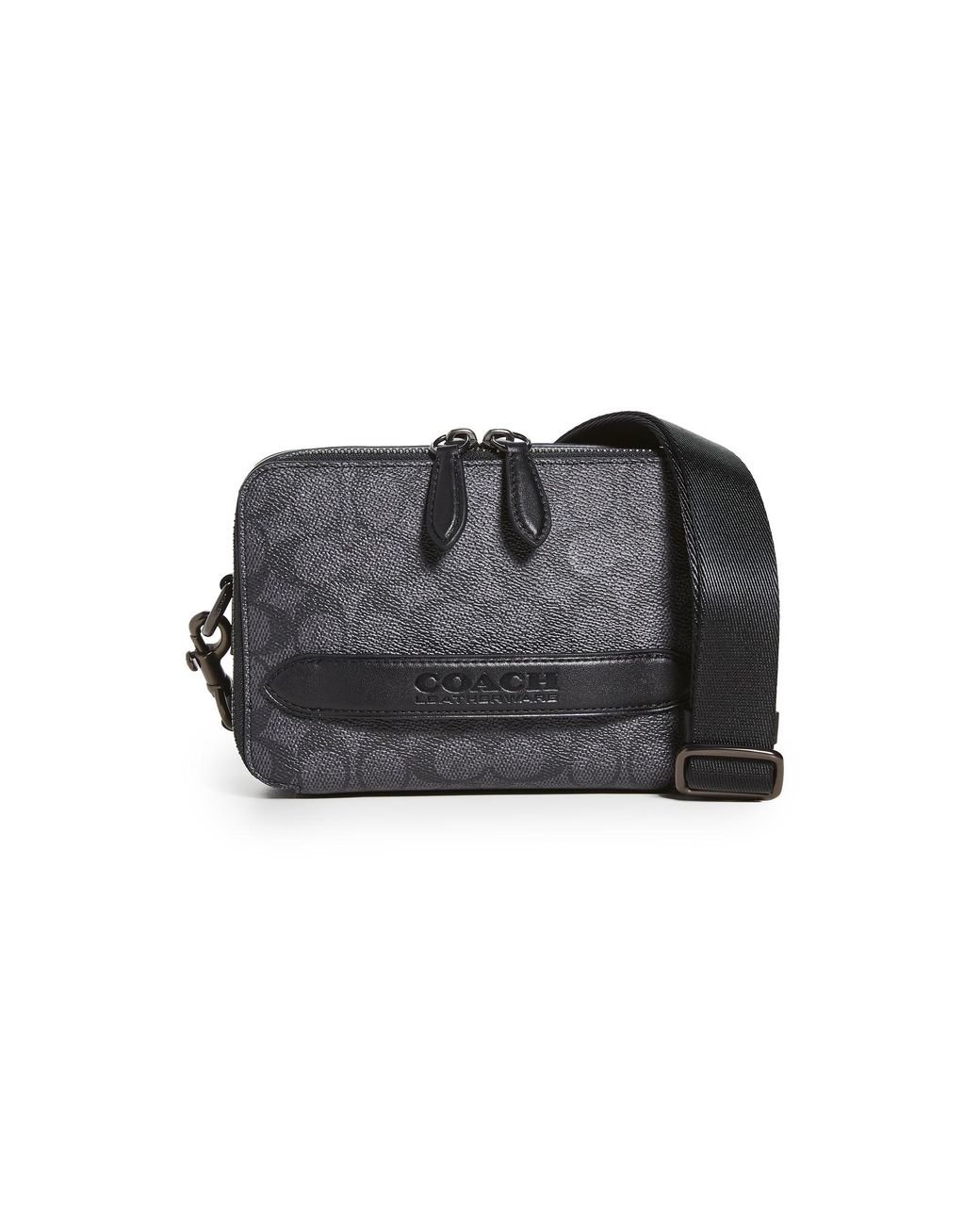 COACH Canvas Charter Crossbody Bag in Grey (Gray) for Men Lyst