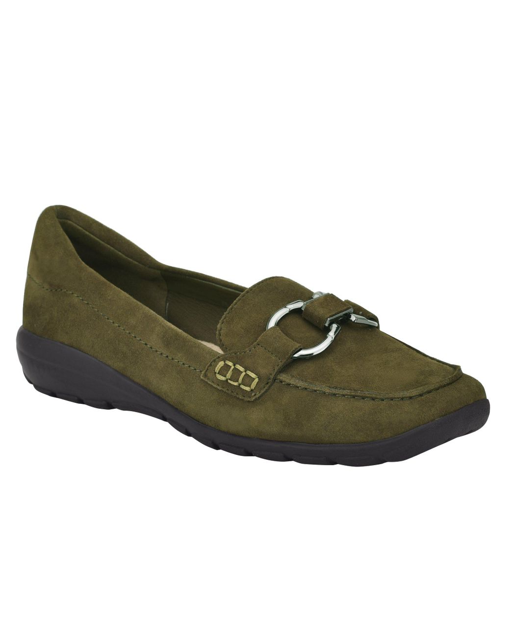 Easy Spirit Avienta Casual Loafers in Olive Suede (Green) Lyst