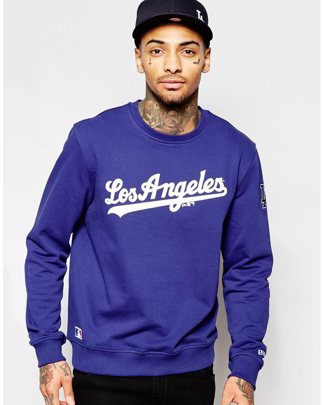 HOODIE MLB LOS ANGELES DODGERS METALLIC BLACK in 2023