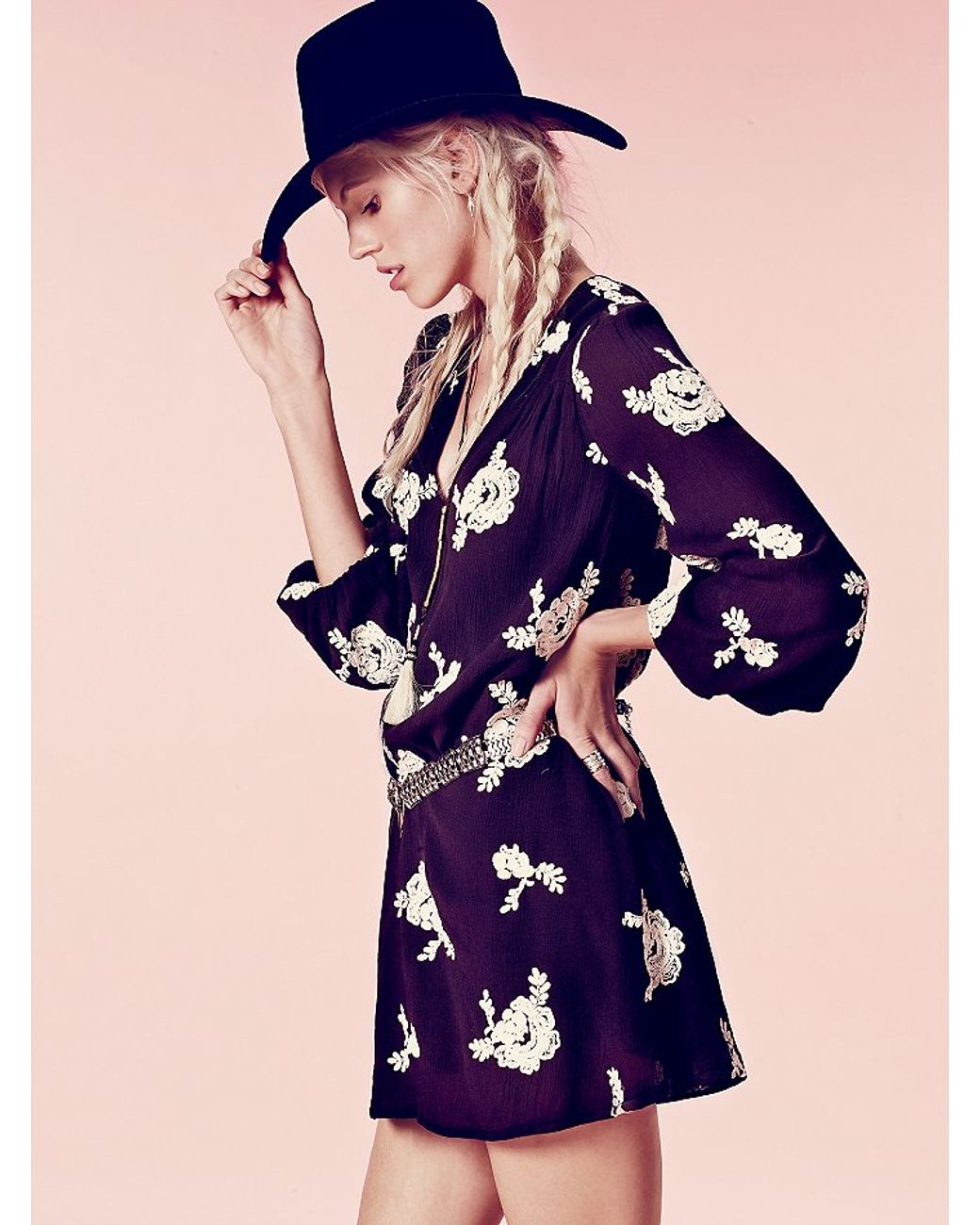 Embroidered austin mini dress hotsell