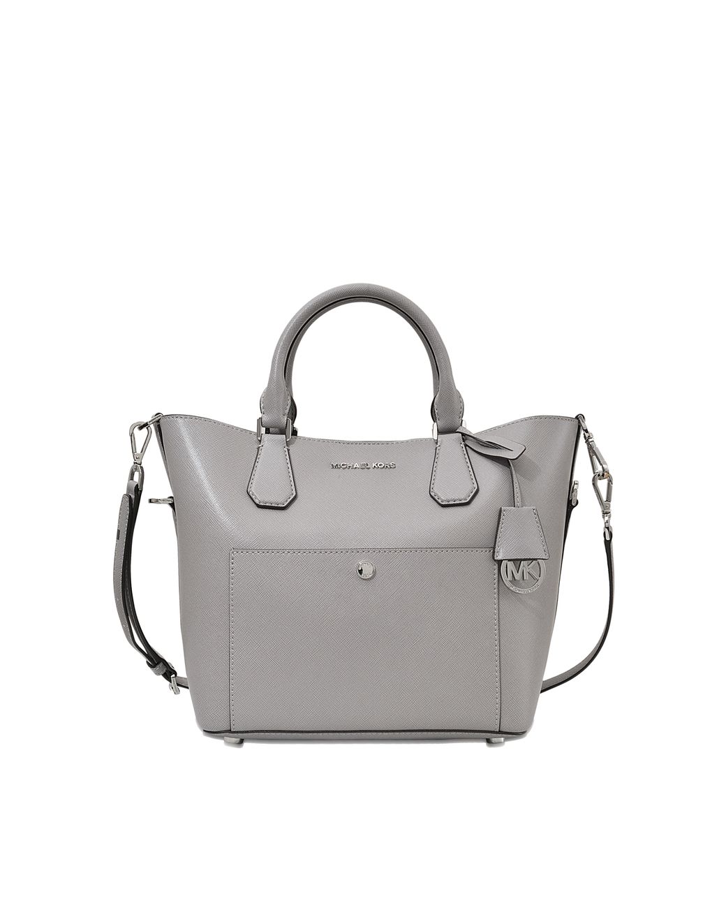 Michael Kors Greenwich Large Grab Bag Silver: : Fashion