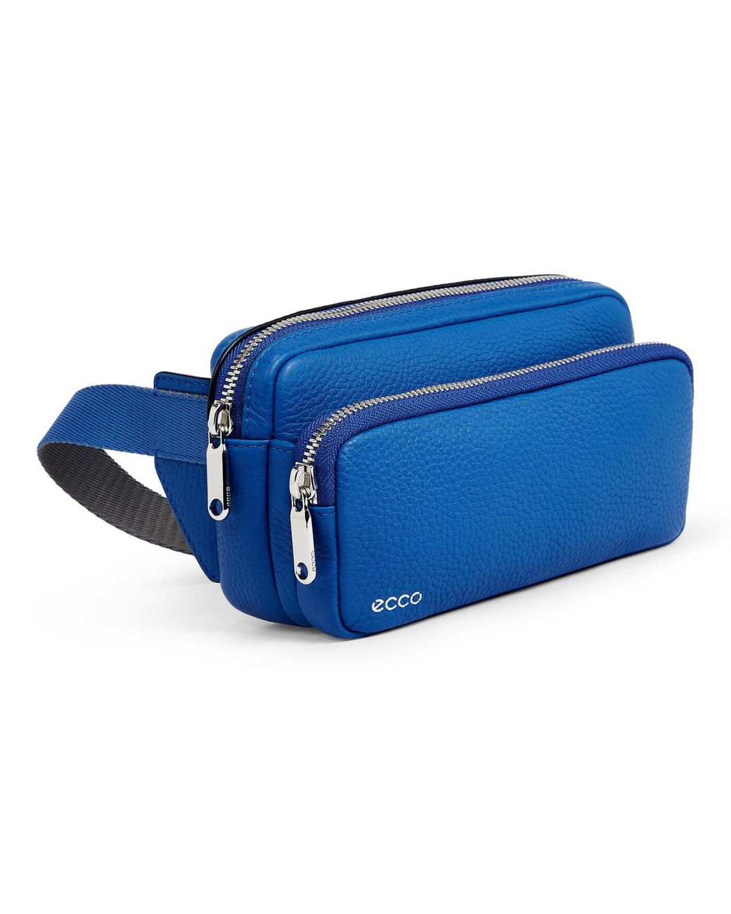 Ecco Textureblock Waist Bag Size One Leather Lapis Blue | Lyst