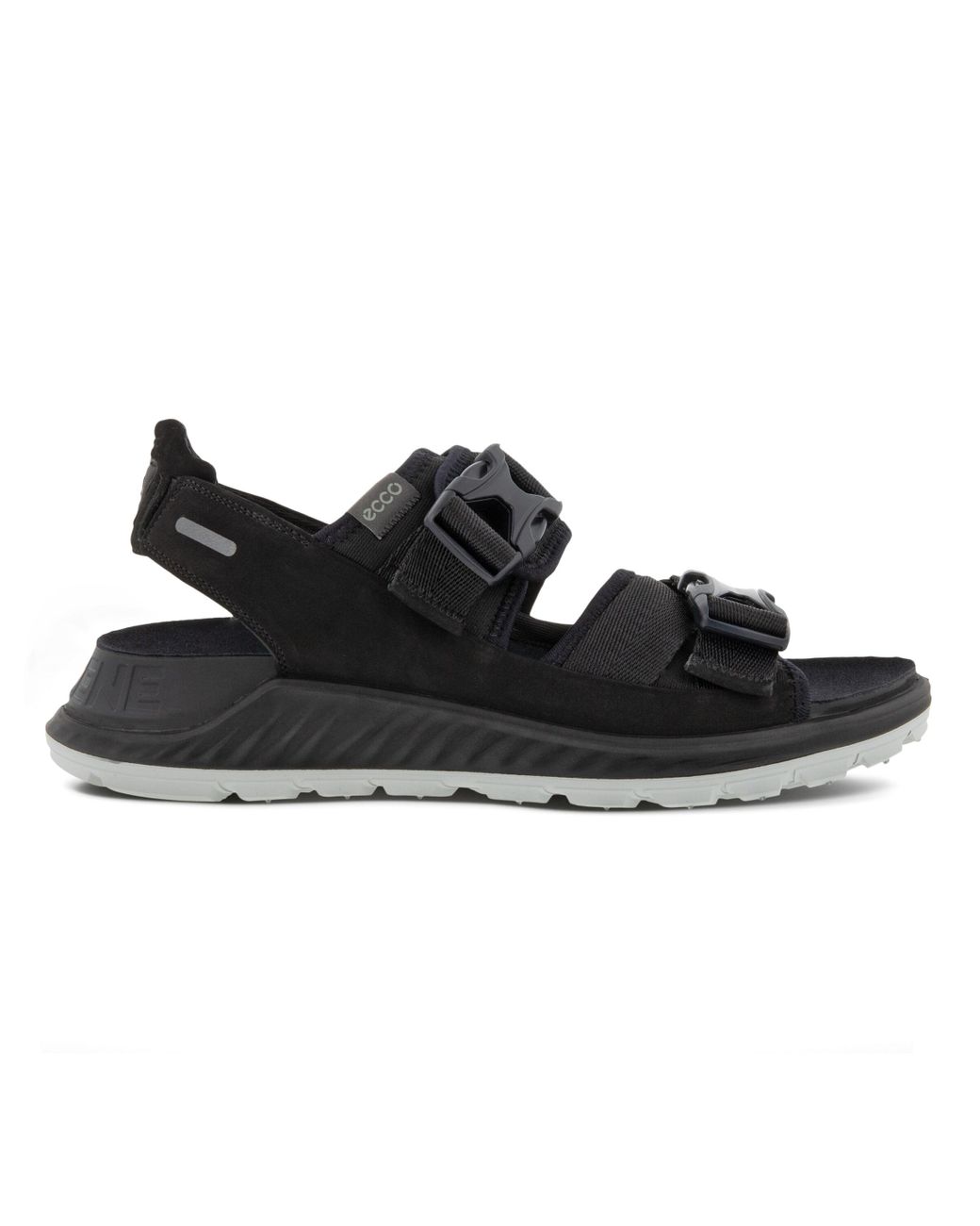 ECCO Exowrap 3strap UK stores - Mens Sandals Titanium/Magnet