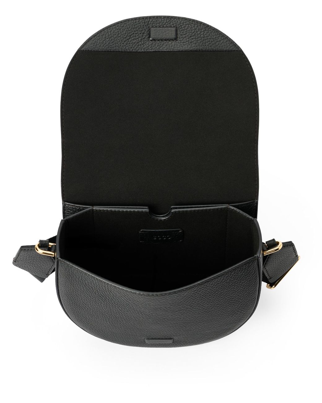Ecco Black Essential Saddle Bag