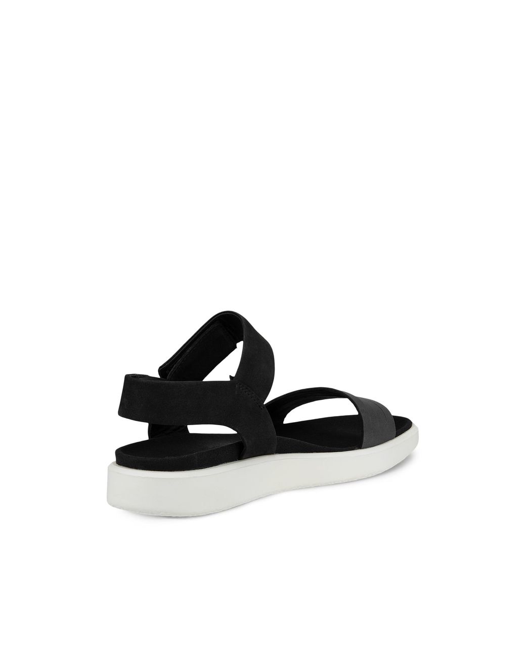 Ecco Black Flowt Flat Sandal Size