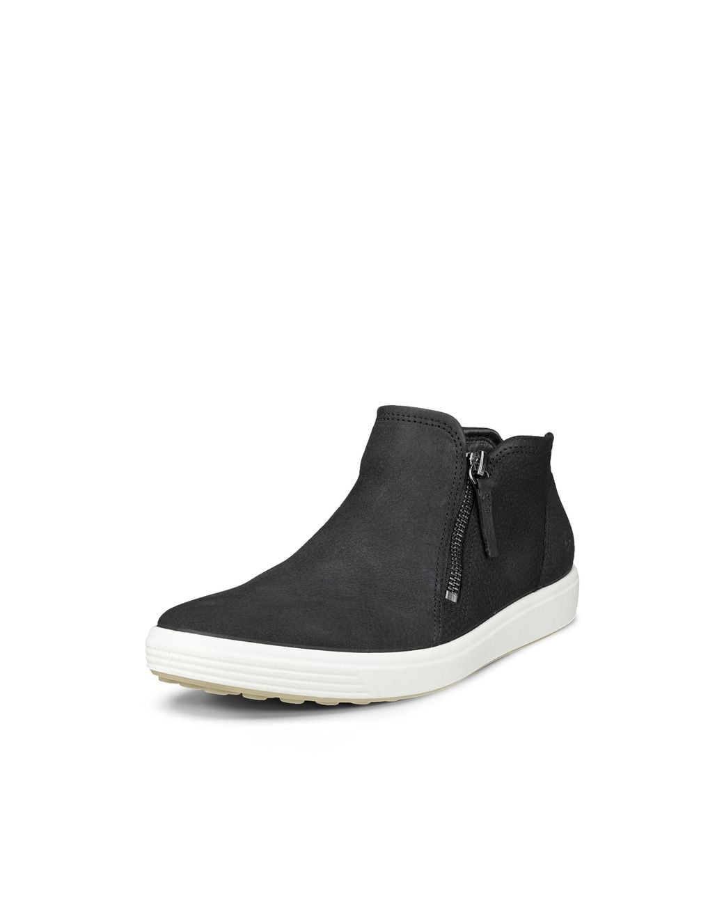 Ecco Black Soft 7 Low Bootie Leather
