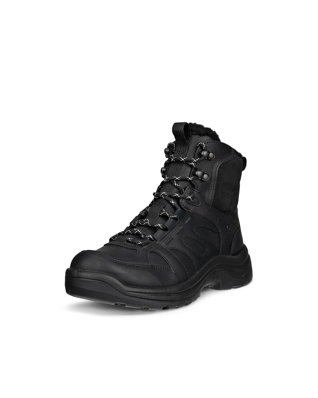 Ecco Black Waterproof Mid-cut Outdoor Boots