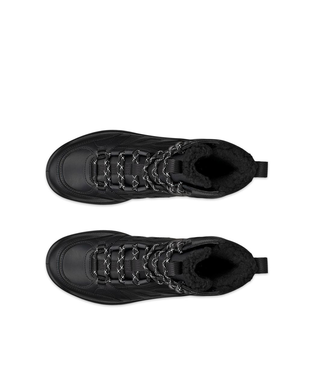 Ecco Black Waterproof Mid-cut Outdoor Boots