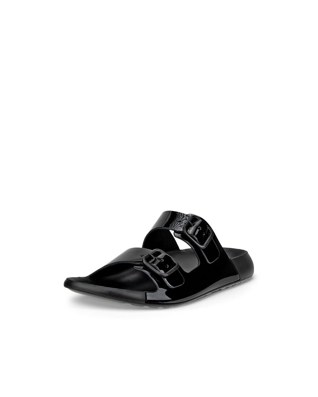 Ecco Black Flowt Cross Strap Sandal Size