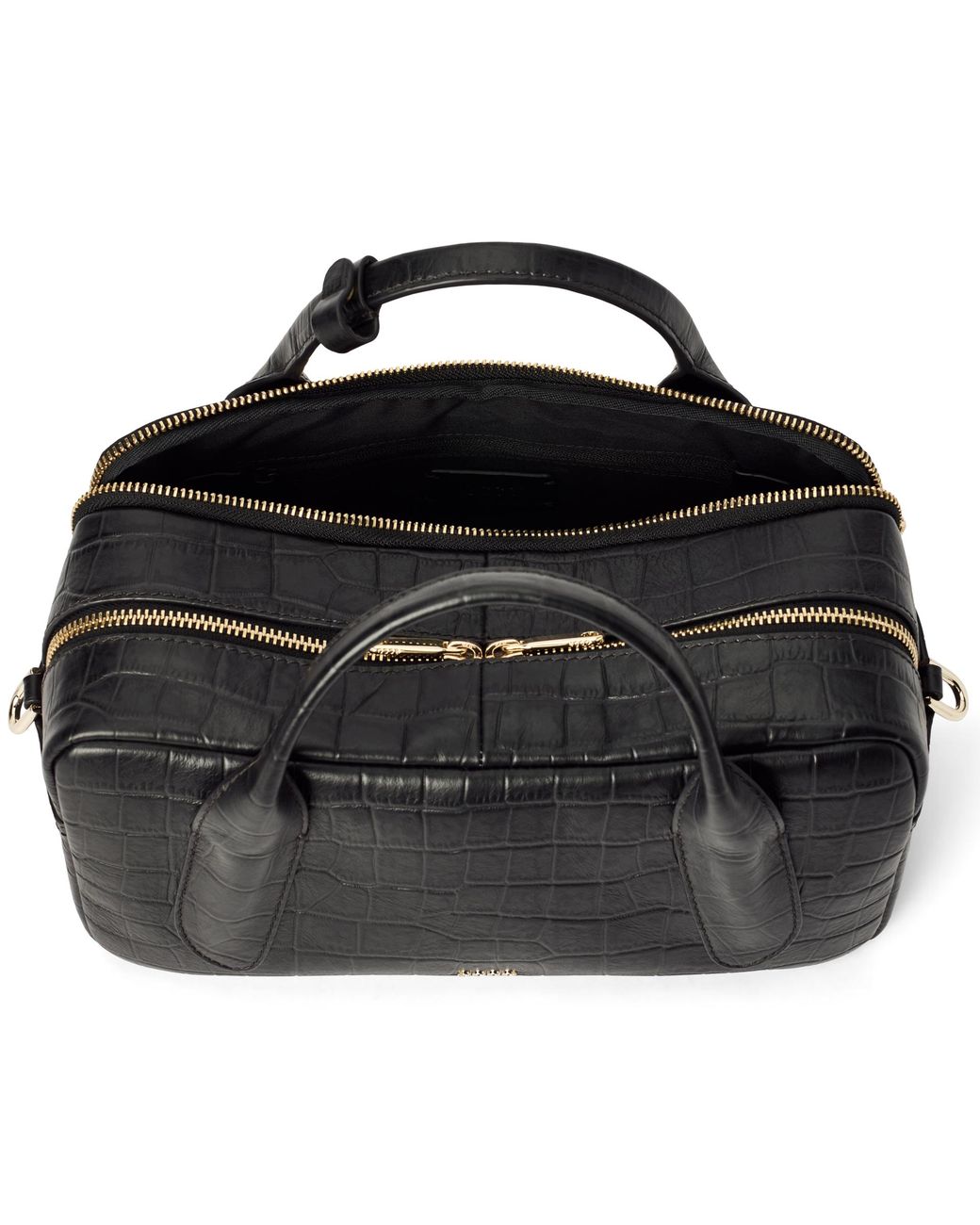 Ecco Black Bowling Bag M