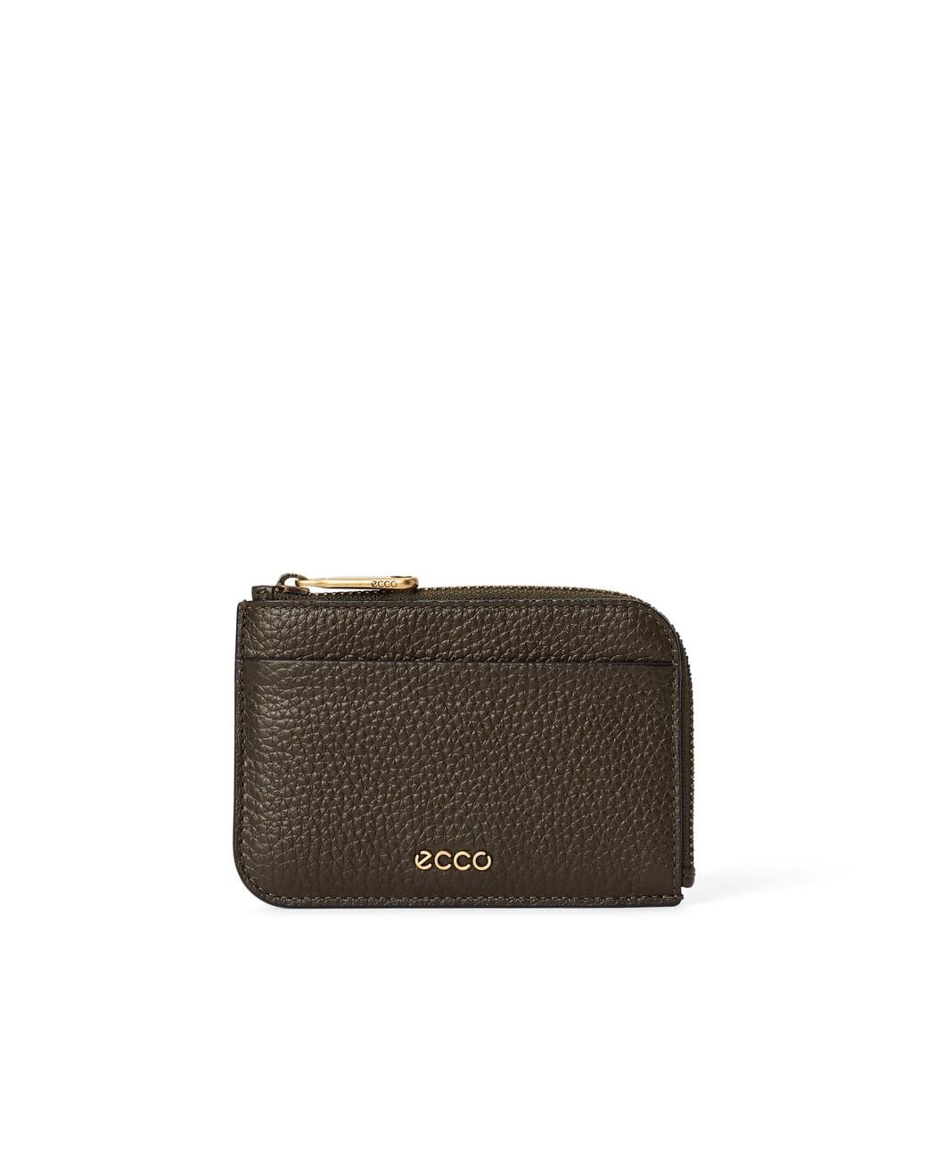 Ecco Brown Card Case Zipped