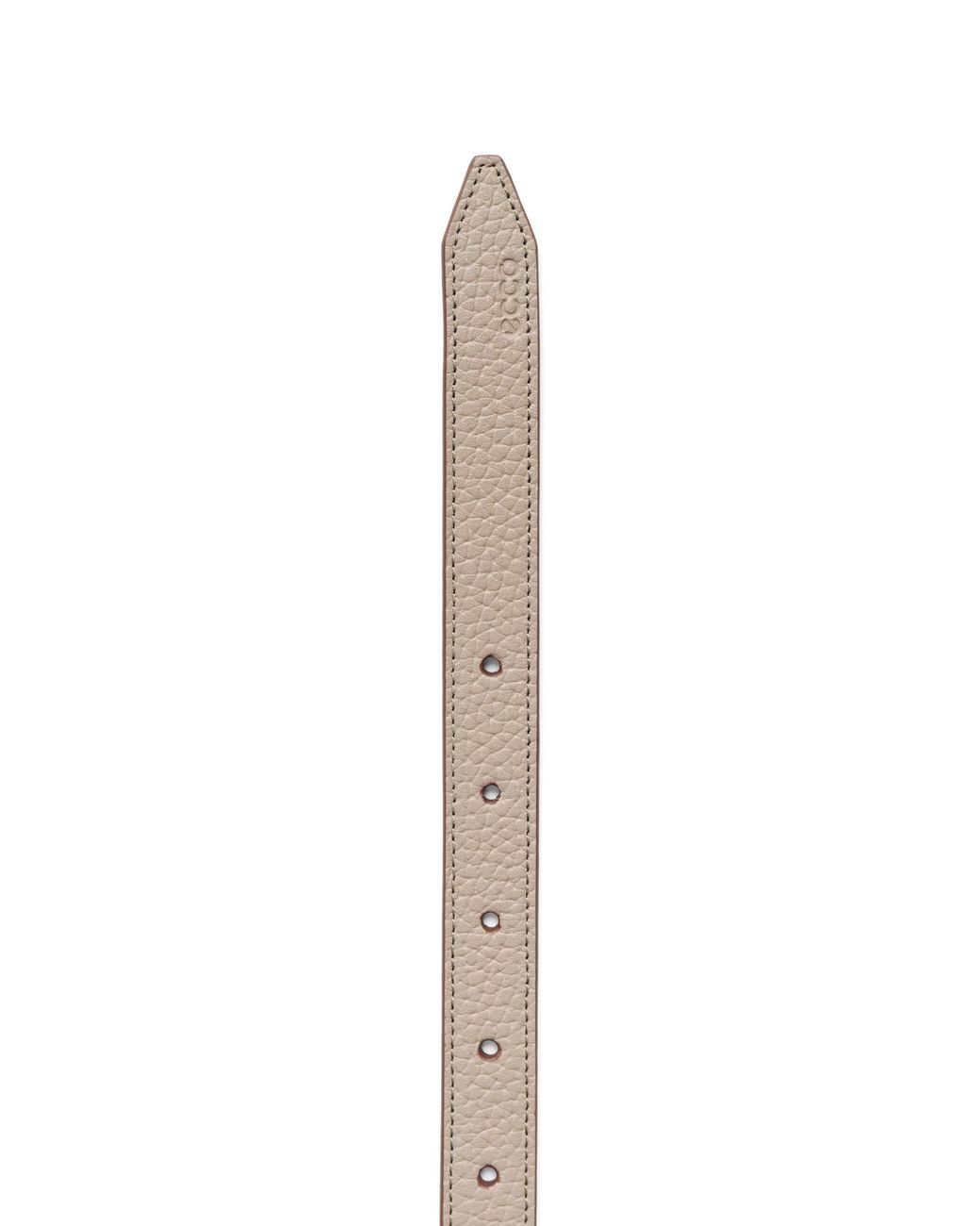 Ecco White Belts Pebble Leather