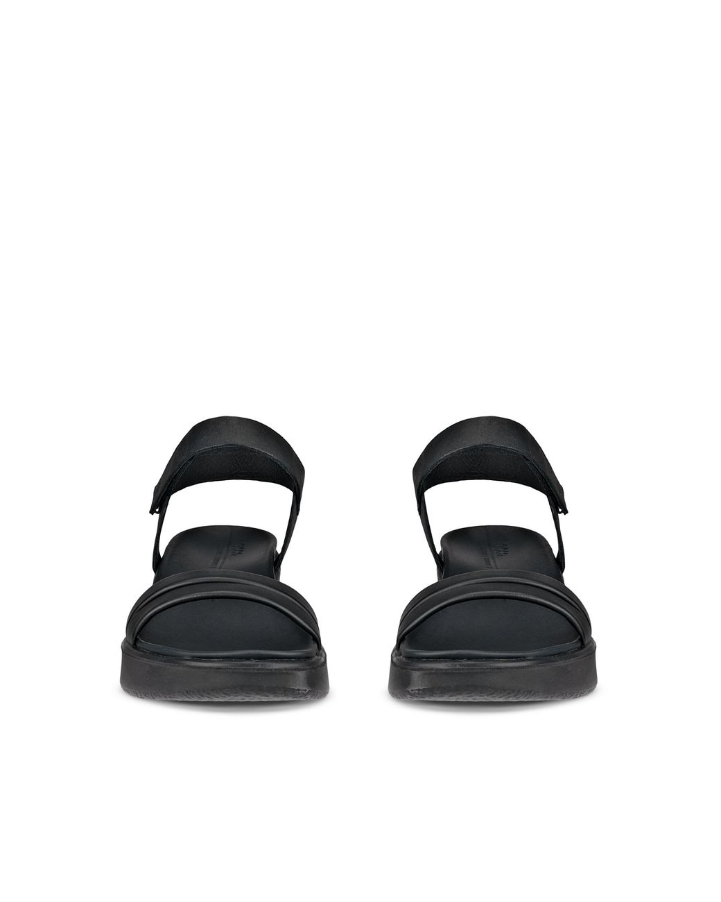 Ecco Black Flowt Lx Wedge Sandals Size
