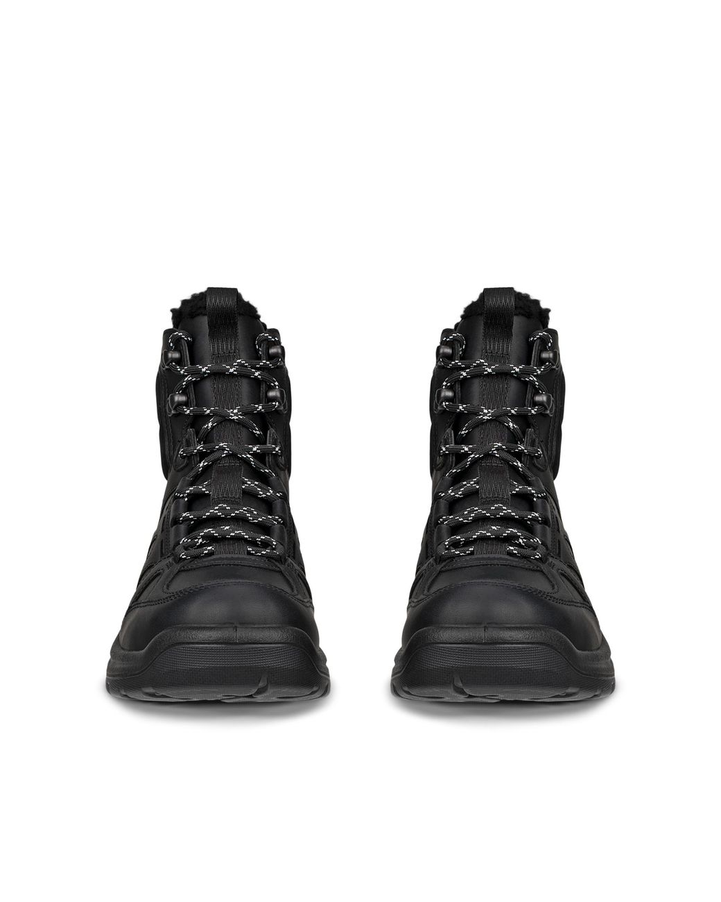 Ecco Black Waterproof Mid-cut Outdoor Boots