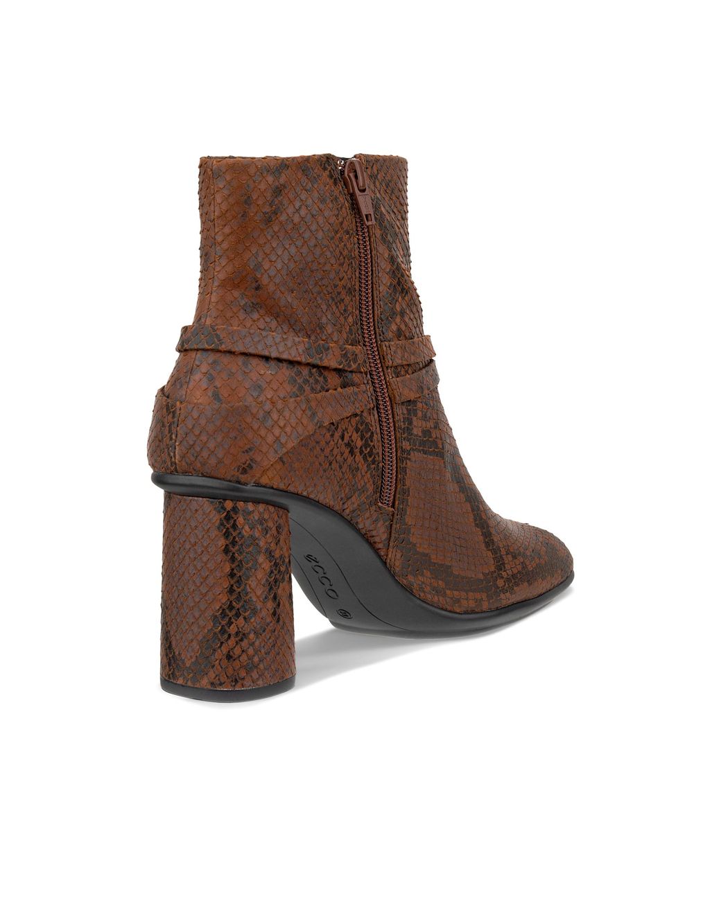 Ecco Brown Sculpted Alba Block 65