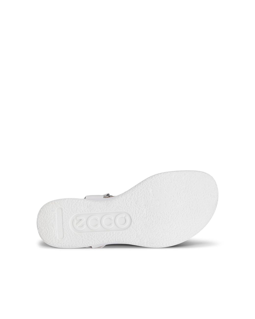 Ecco White Flowt Wedge