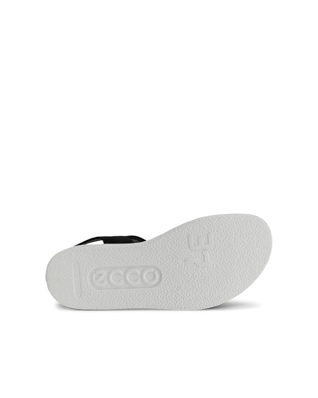 Ecco Black Flowt Flat Sandal Size