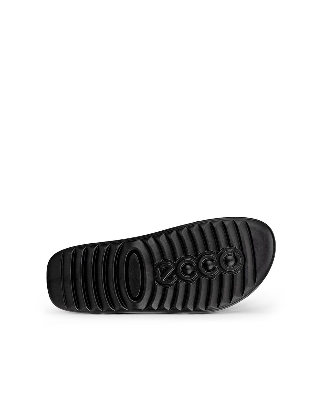 Ecco Black Flowt Cross Strap Sandal Size