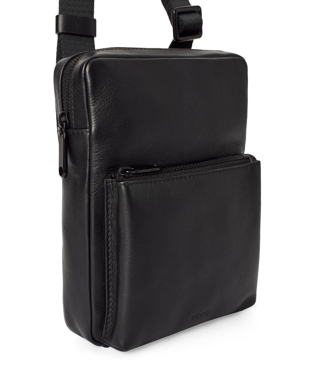 Ecco Black Flat Pouch City for men
