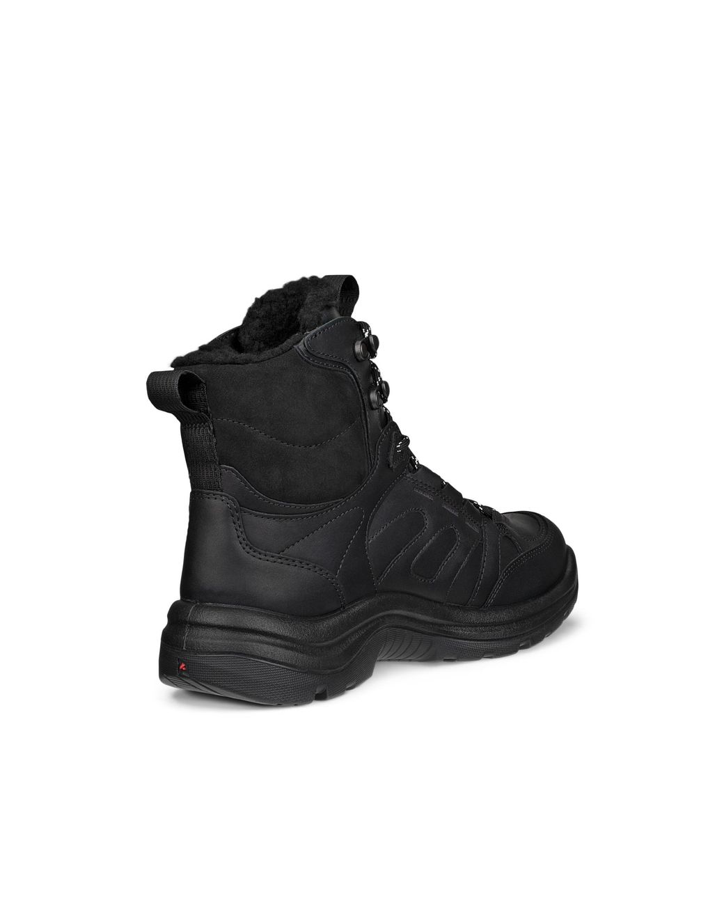 Ecco Black Waterproof Mid-cut Outdoor Boots