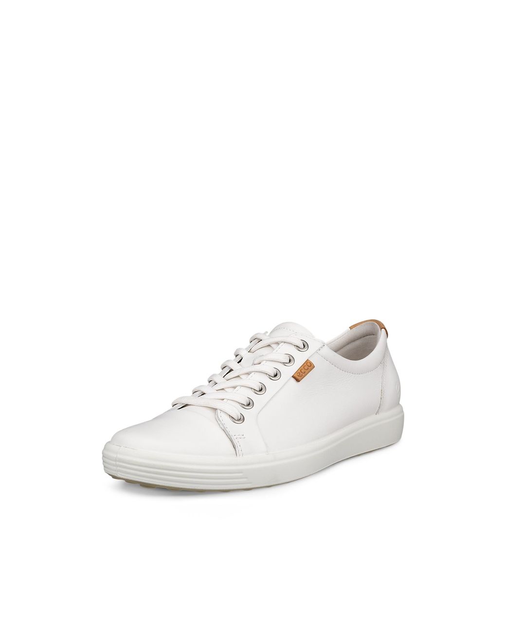 Ecco White Soft 7 Sneaker