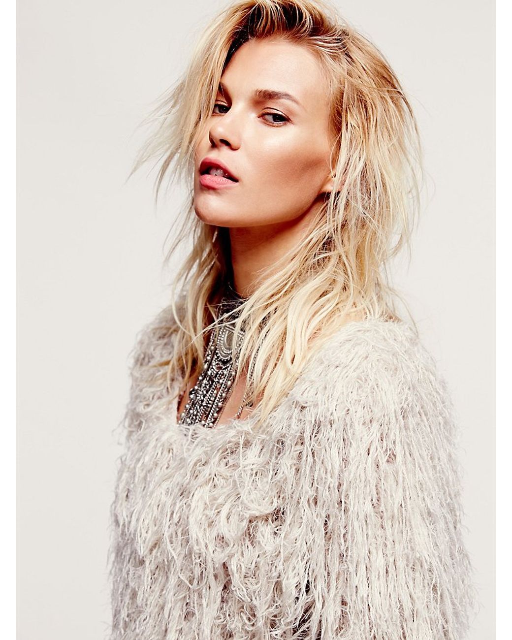 Free People Faithful Shaggy Jacket in 