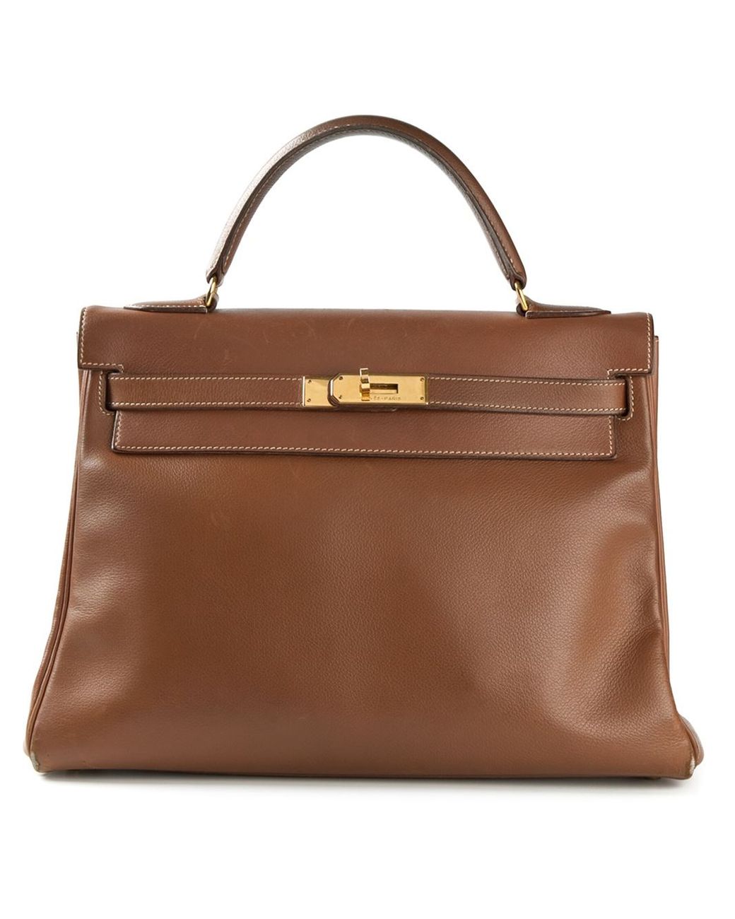 Kelly dépêches leather bag Hermès Brown in Leather - 34484921
