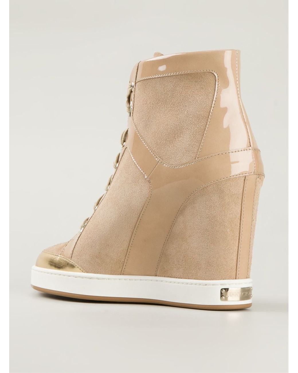 jimmy choo wedge trainers