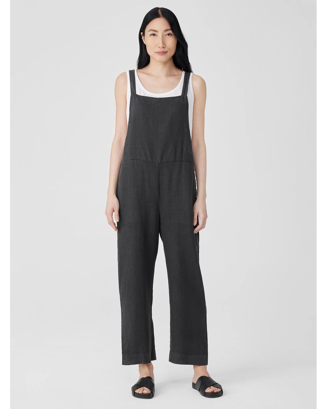 Eileen Fisher Slouchy Cropped Jumpsuit | Bloomingdale's