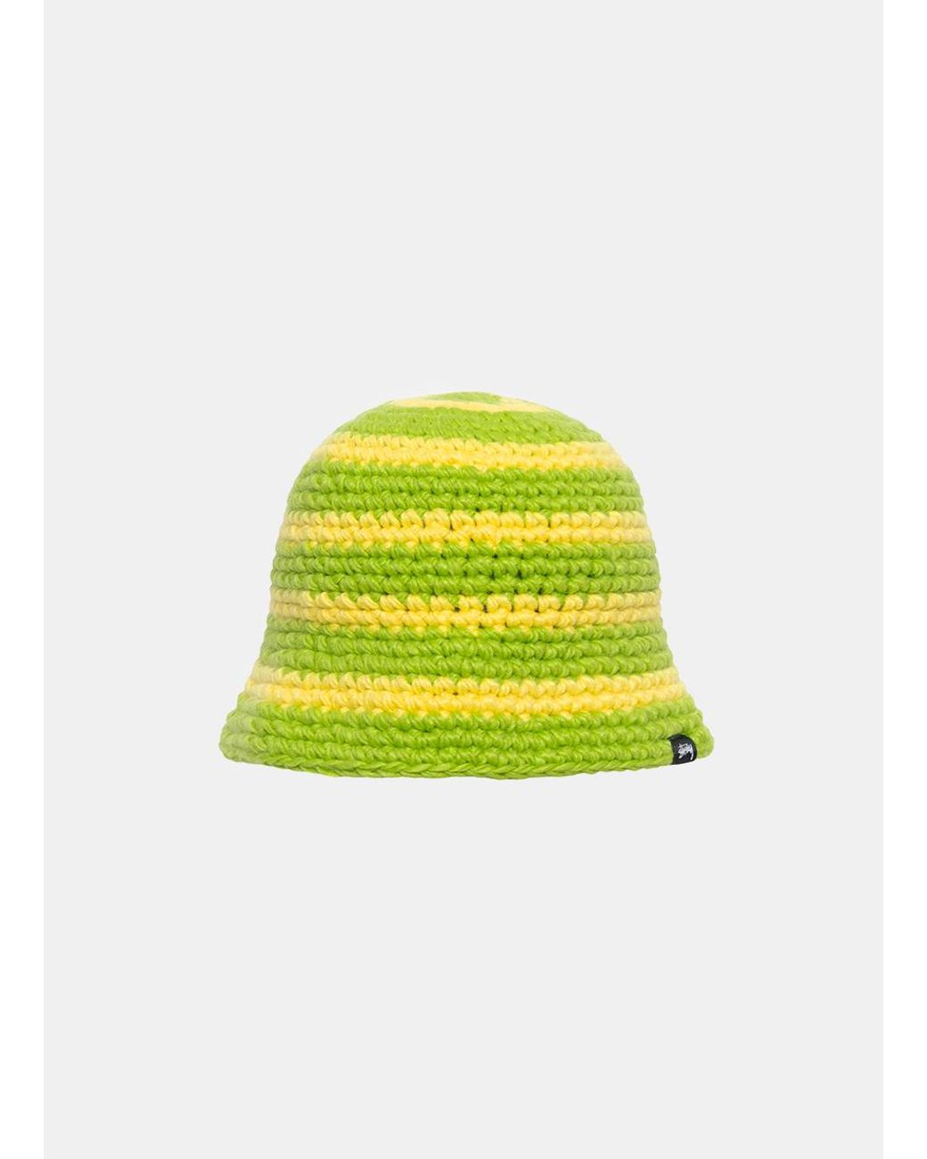 Stussy SWIRL KNIT BUCKET HAT Black White | horizonholding.co.nz