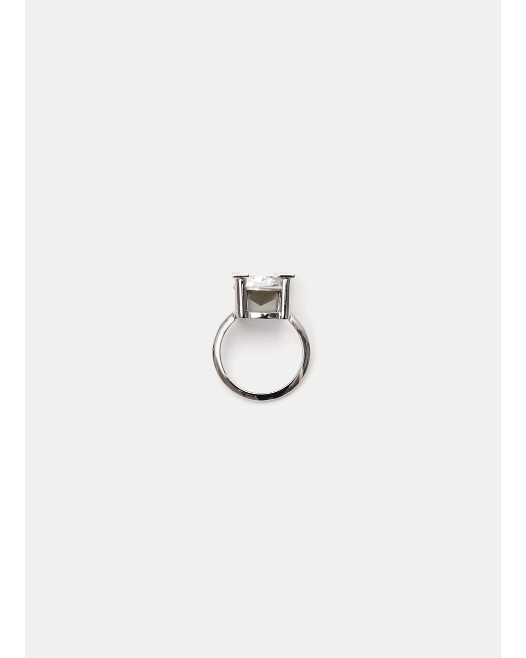 Givenchy 4g Claw Ring With Crystal in Metallic Lyst