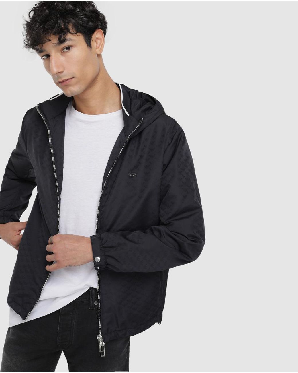 armani raincoat mens