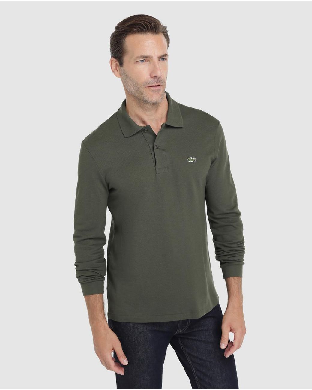 lacoste polo shirt khaki