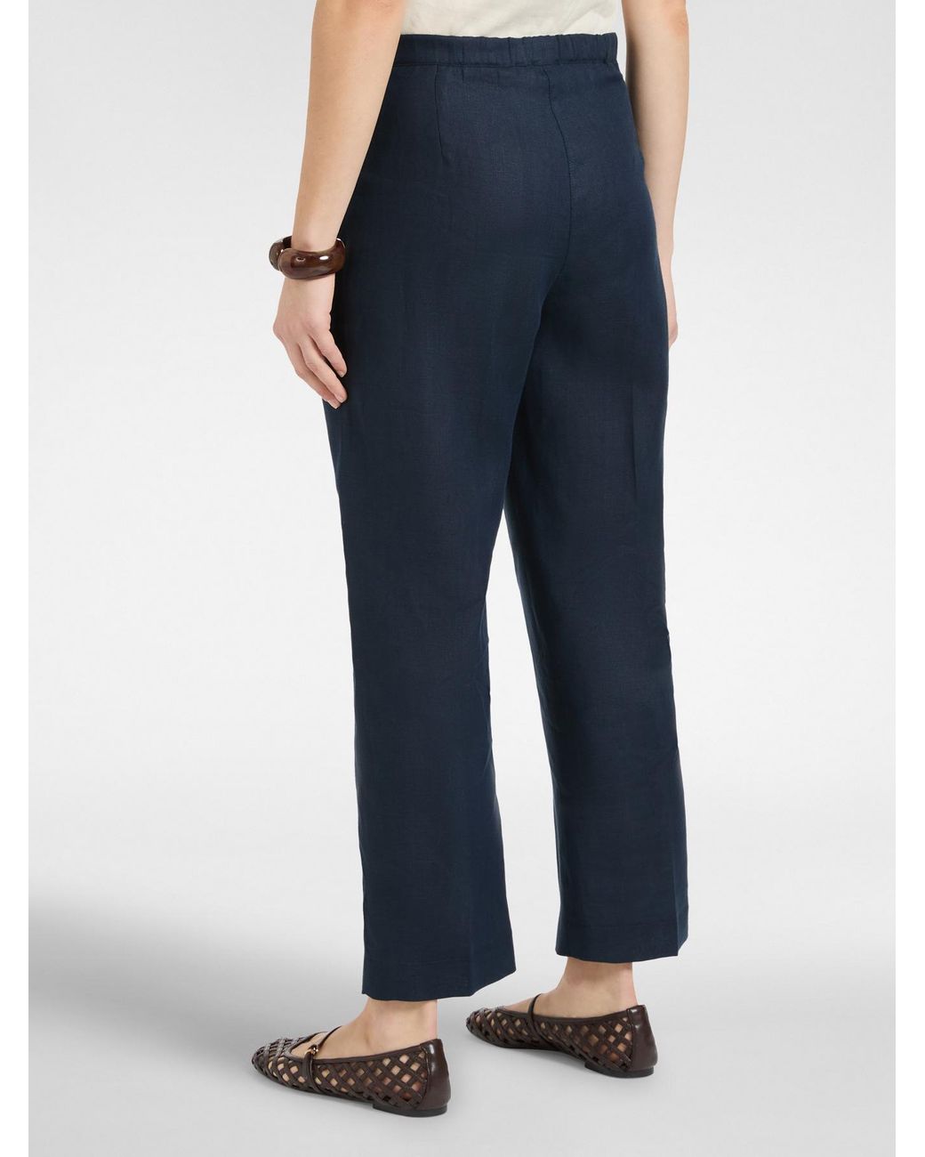 Pantaloni in lino di Elena Miro in White