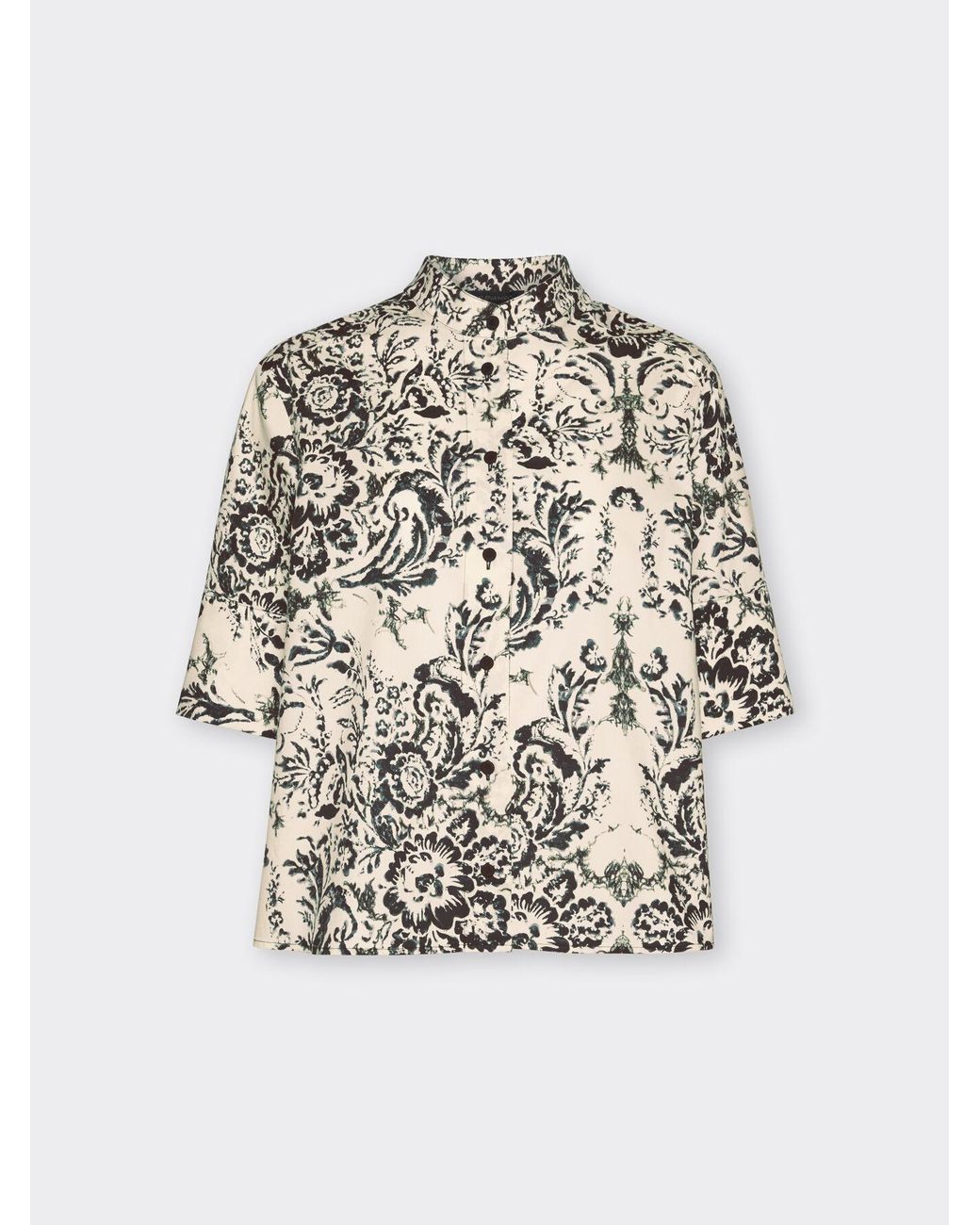 Camicia stampata di Elena Miro in Gray