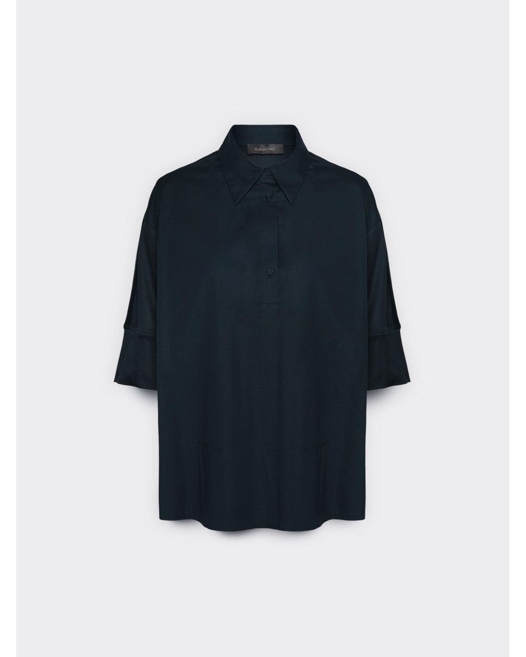 Blusa boxy con maniche a tre quarti di Elena Miro in Blue