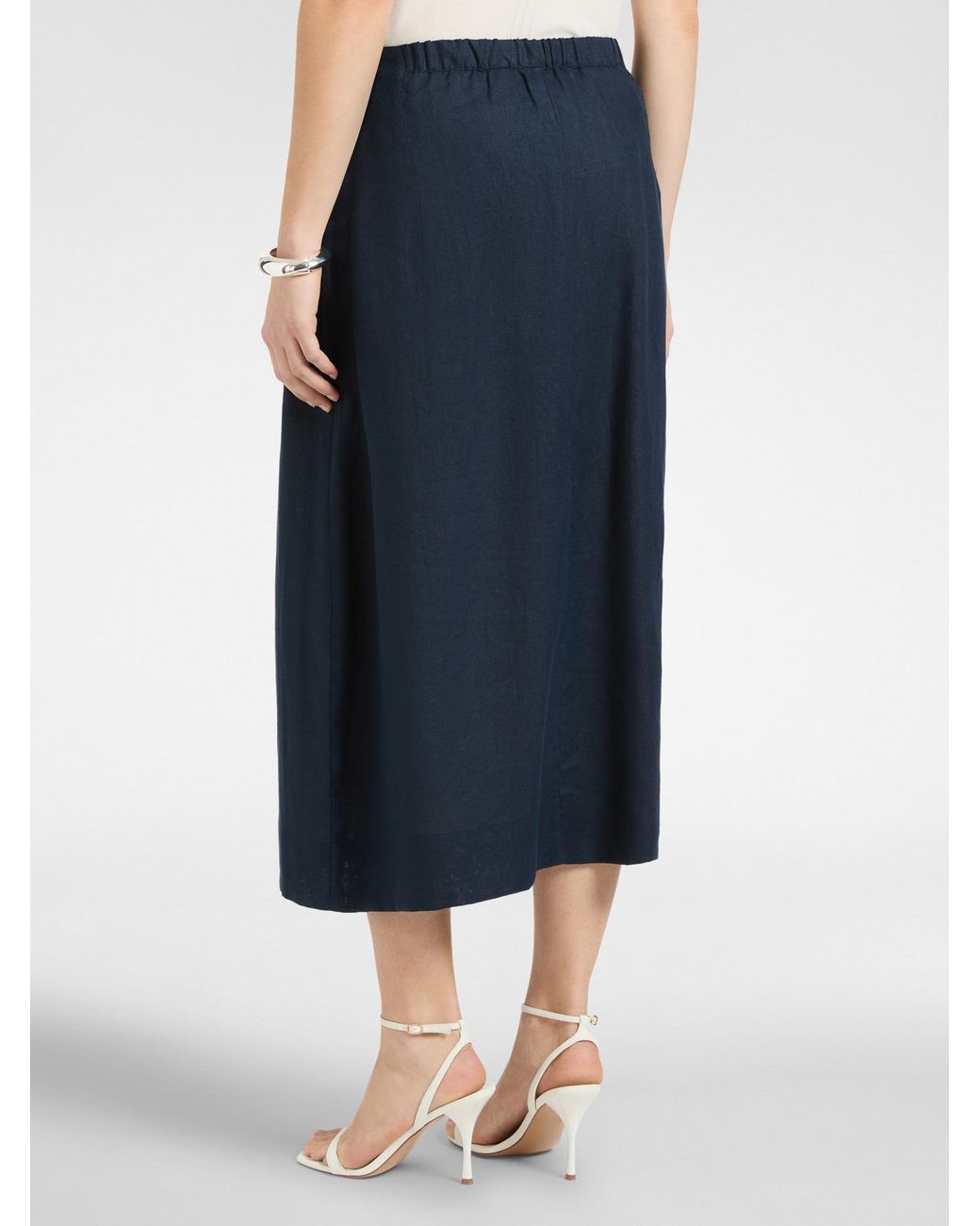 Gonna ad A in lino di Elena Miro in Blue
