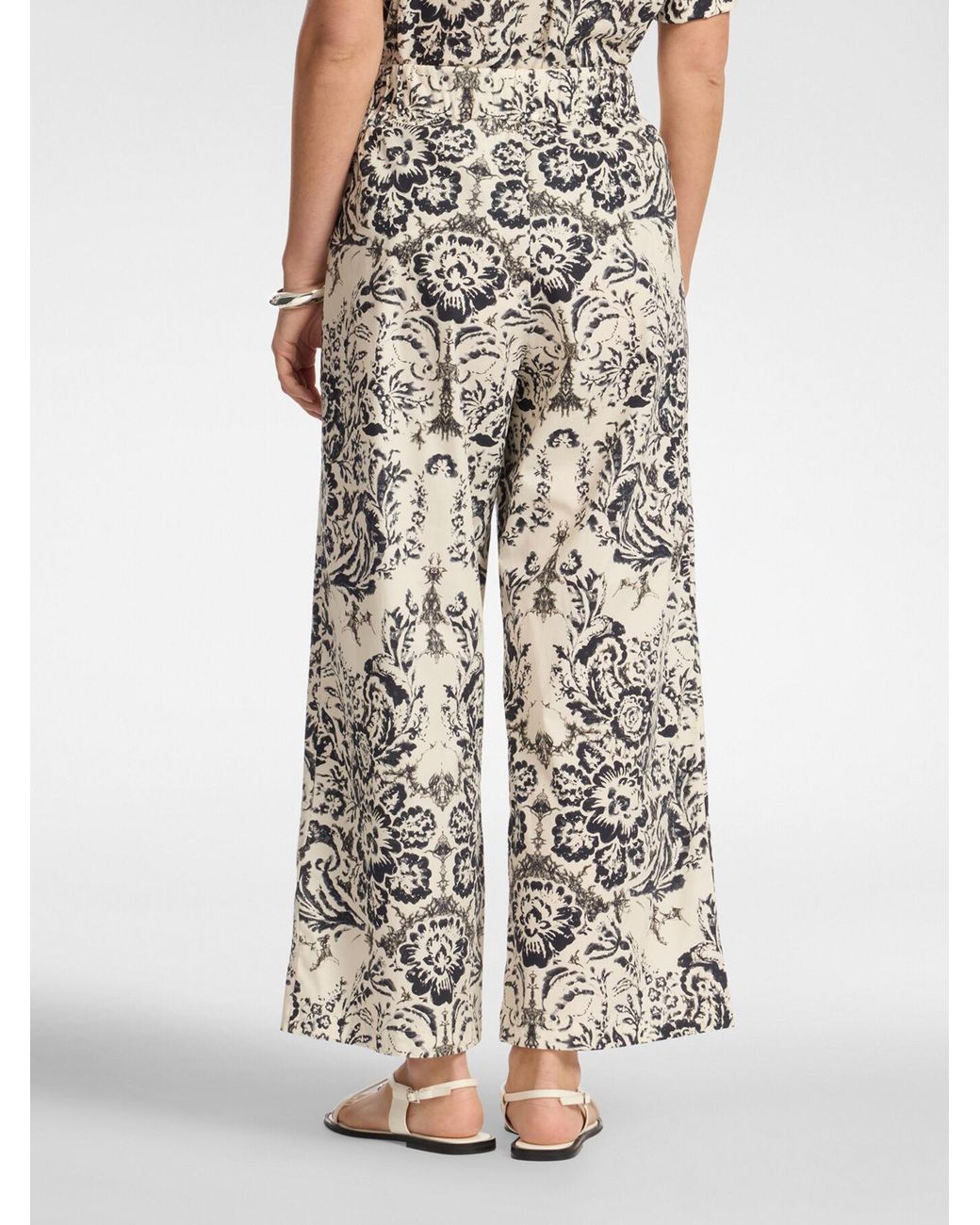 Pantaloni stampati di Elena Miro in White