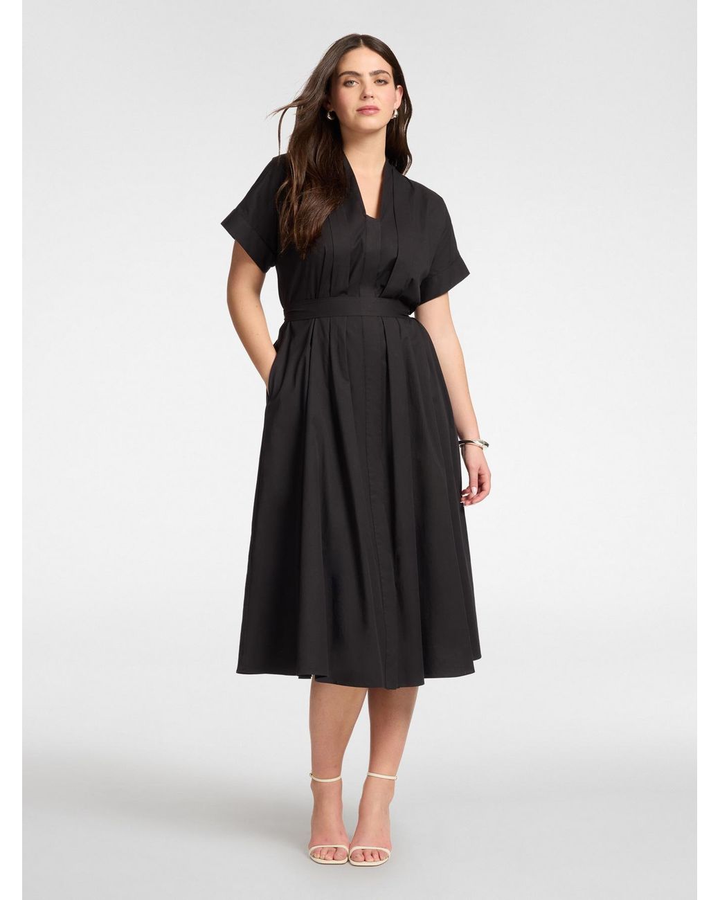 Abito flare con cintura di Elena Miro in Black