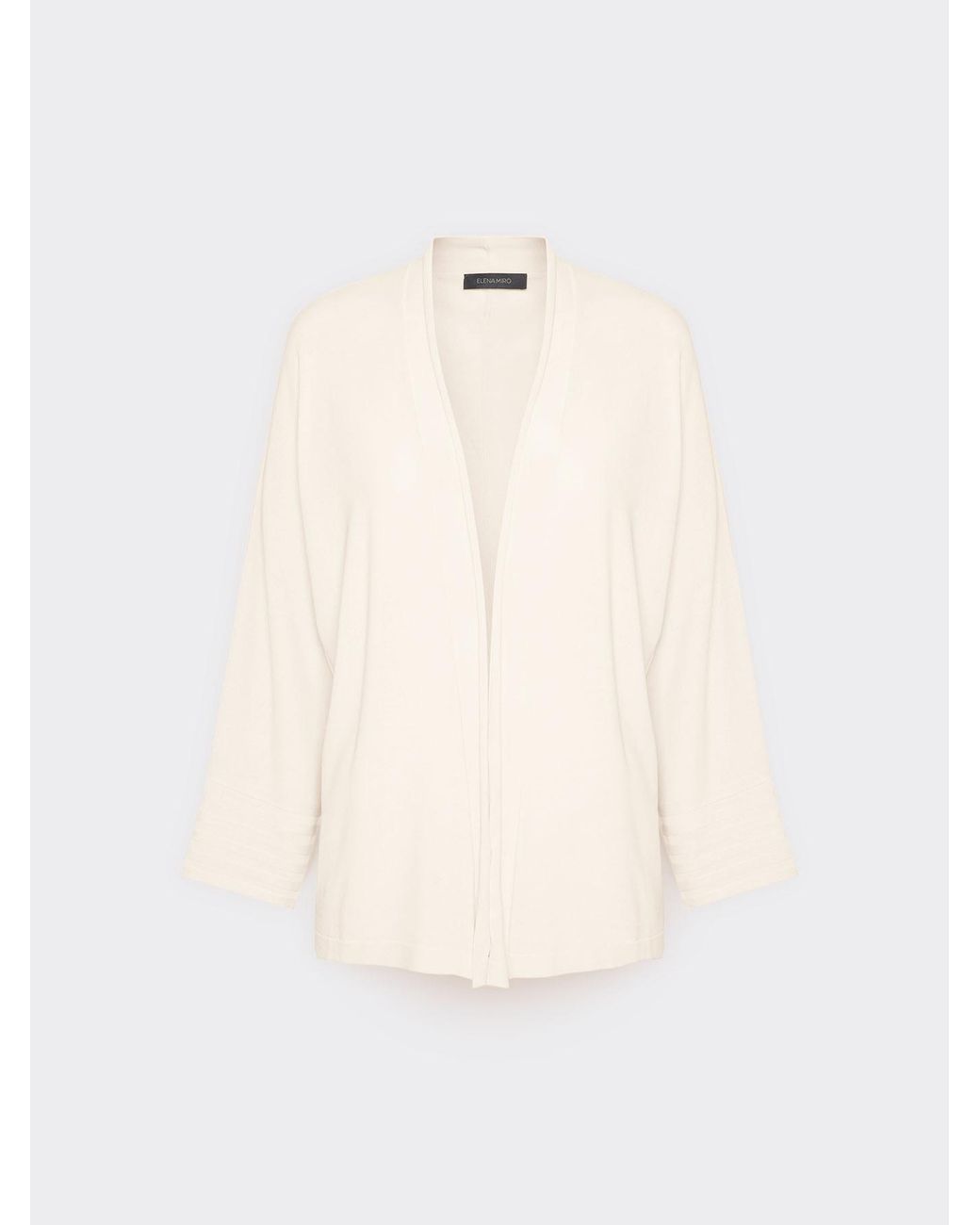 Cardigan misto viscosa di Elena Miro in Natural