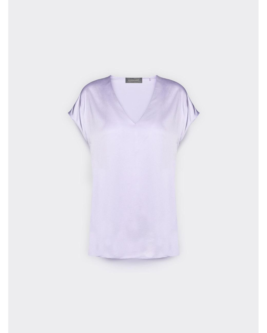 Blusa in raso con scollo a V di Elena Miro in White