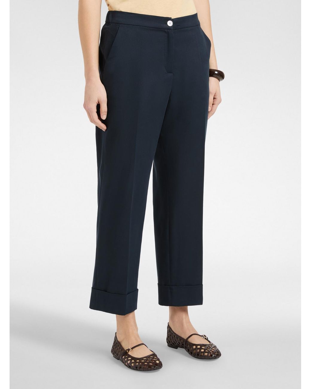 Pantaloni chinos di Elena Miro in Natural