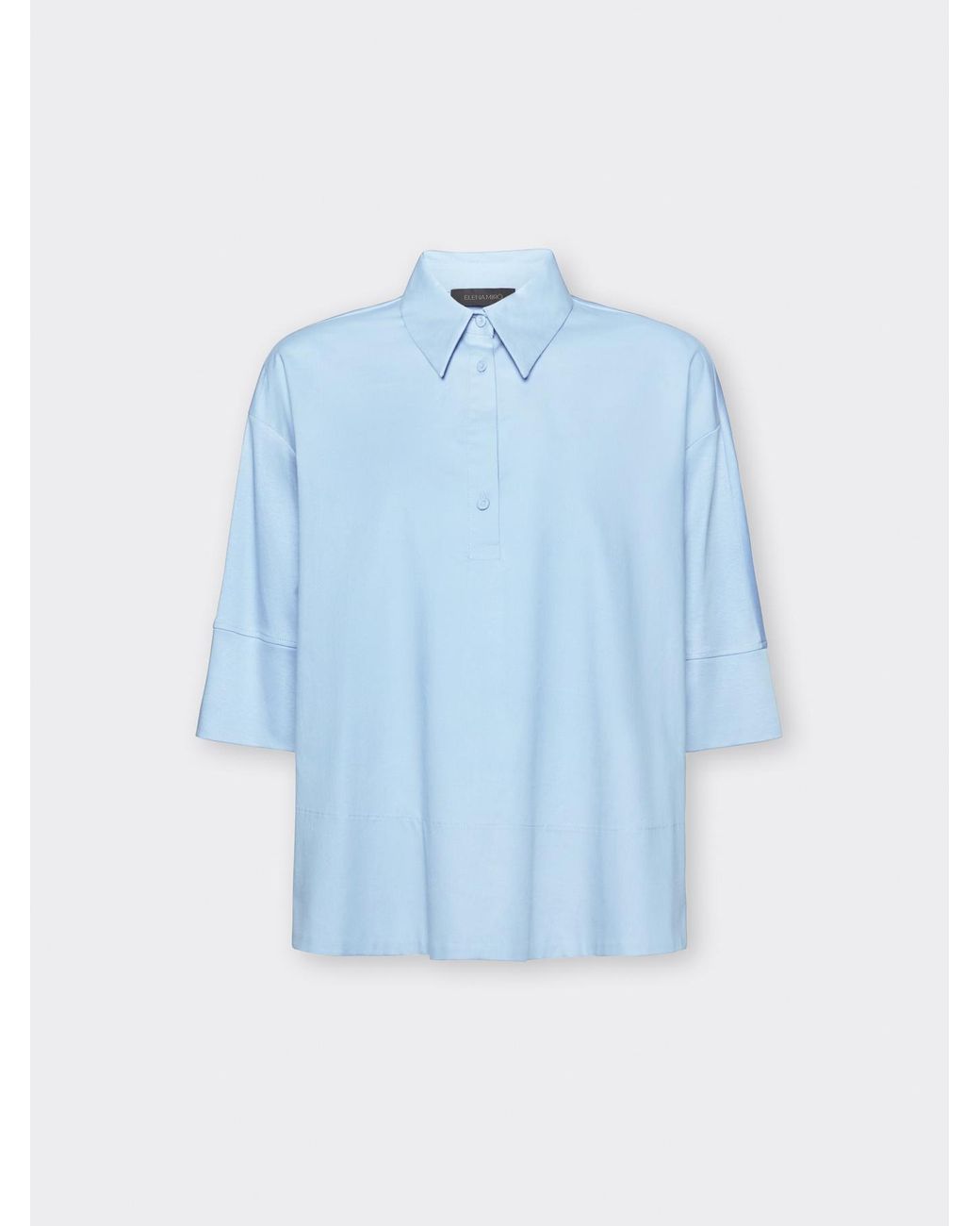 Blusa boxy con maniche a tre quarti di Elena Miro in Blue