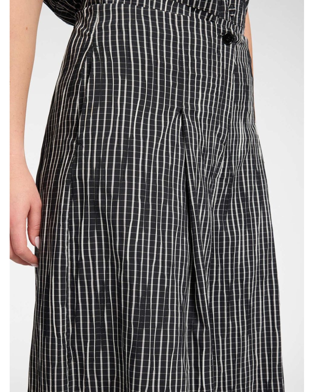 Pantaloni cropped plissé di Elena Miro in Black