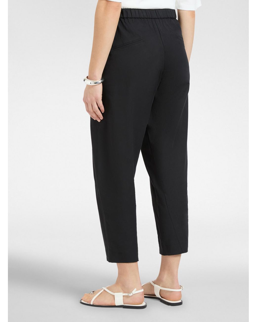 Pantaloni balloon in cotone stretch di Elena Miro in White