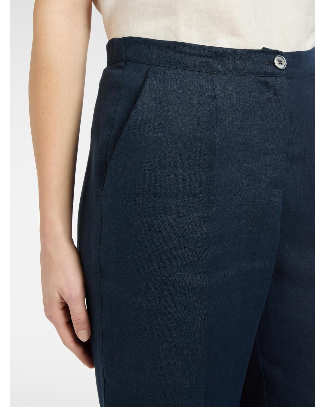 Pantaloni in lino di Elena Miro in White