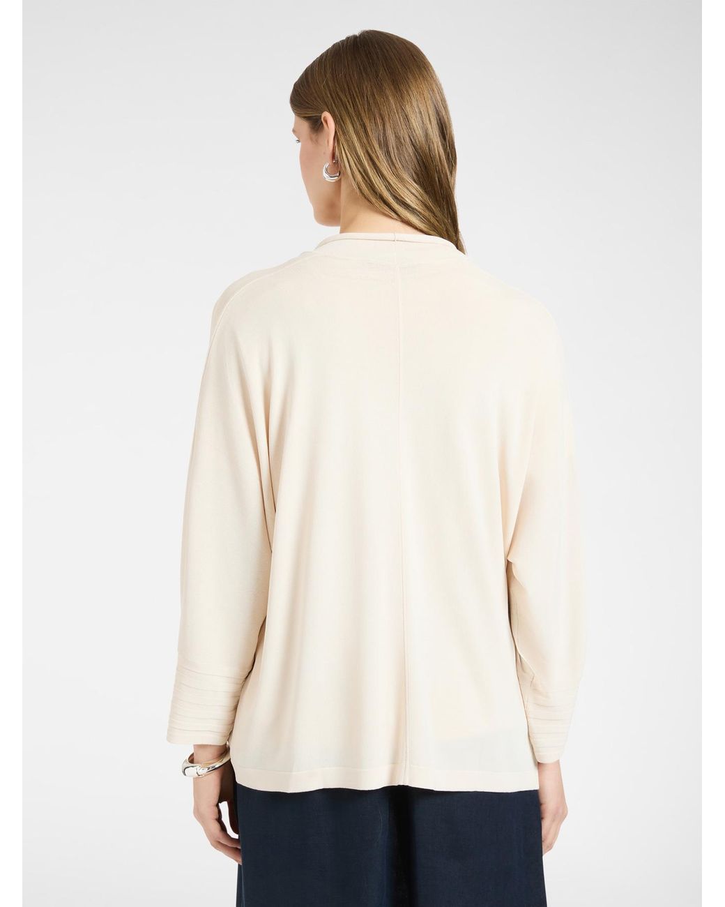 Cardigan misto viscosa di Elena Miro in Natural