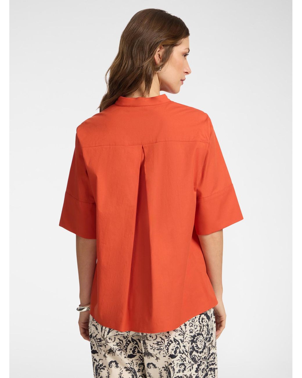 Camicia con collo alla coreana di Elena Miro in Red