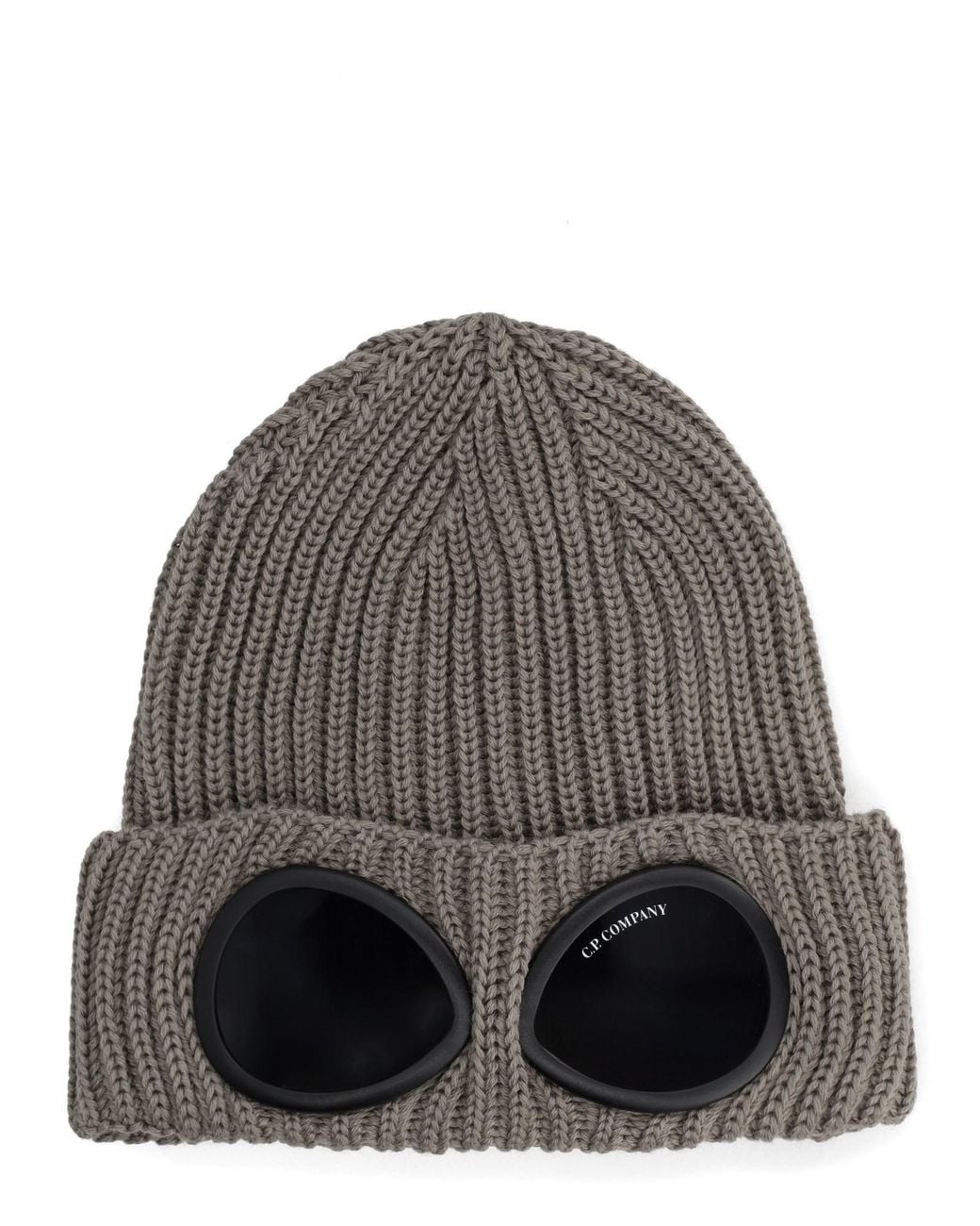 C P Company Gray C. P. Company Berretto Con Occhiale for men